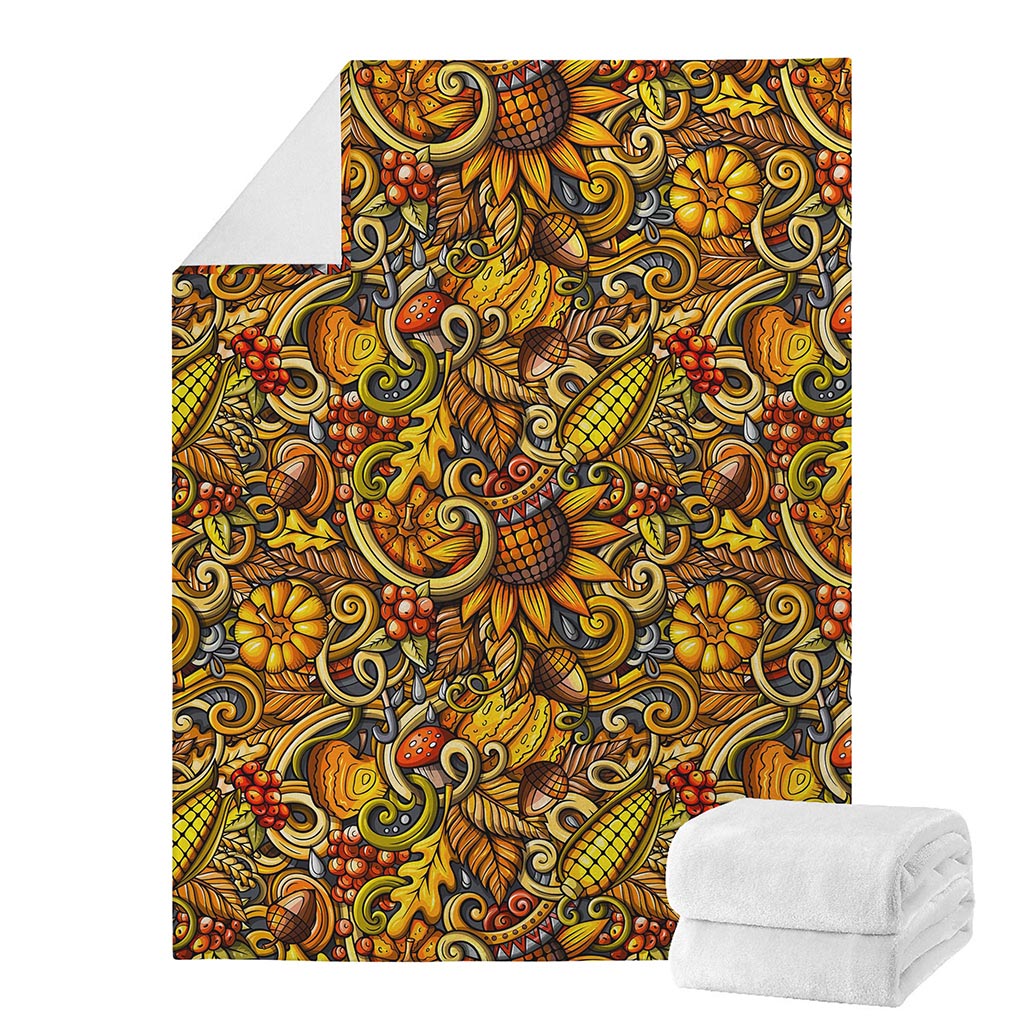Abstract Sunflower Pattern Print Blanket