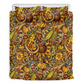 Abstract Sunflower Pattern Print Duvet Cover Bedding Set