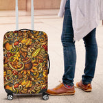 Abstract Sunflower Pattern Print Luggage Cover GearFrost