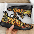 Abstract Sunflower Pattern Print Mesh Knit Shoes