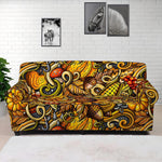 Abstract Sunflower Pattern Print Sofa Cover