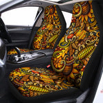 Abstract Sunflower Pattern Print Universal Fit Car Seat Covers
