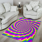 Abstract Twisted Moving Optical Illusion Area Rug GearFrost