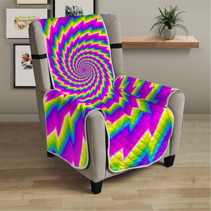 Abstract Twisted Moving Optical Illusion Armchair Protector