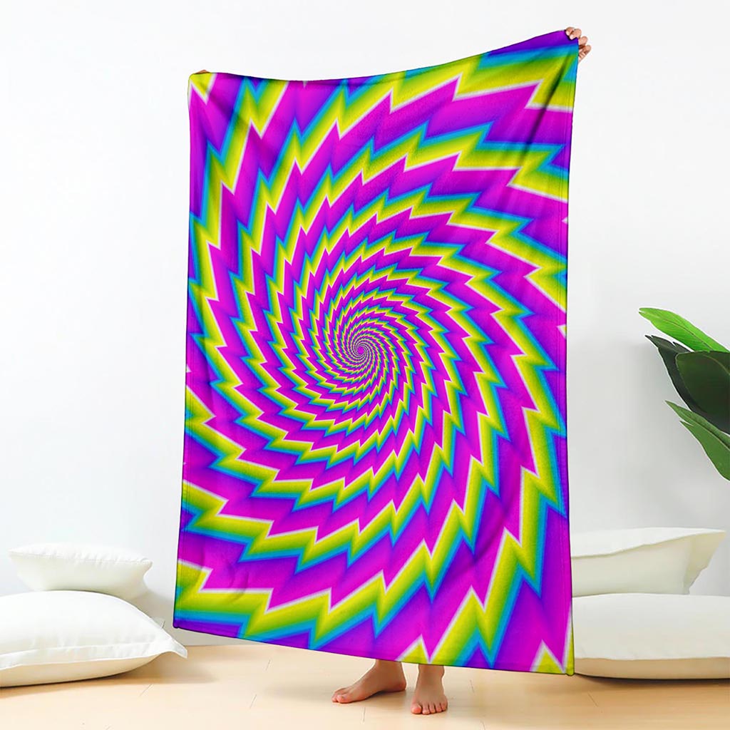 Abstract Twisted Moving Optical Illusion Blanket