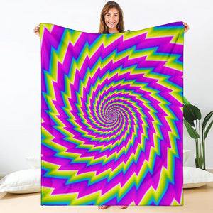 Abstract Twisted Moving Optical Illusion Blanket