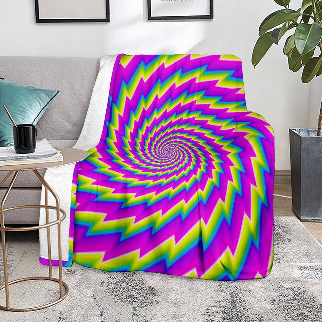 Abstract Twisted Moving Optical Illusion Blanket