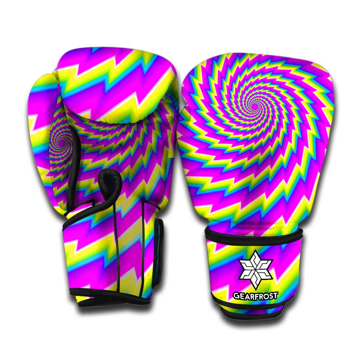 Abstract Twisted Moving Optical Illusion Boxing Gloves