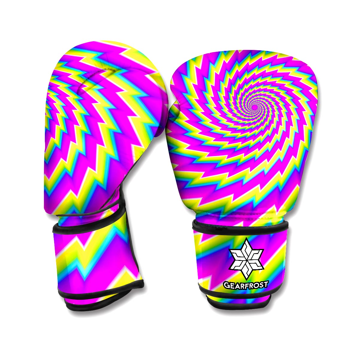 Abstract Twisted Moving Optical Illusion Boxing Gloves