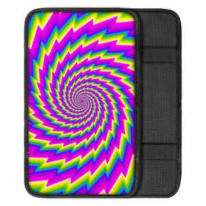 Abstract Twisted Moving Optical Illusion Car Center Console Cover