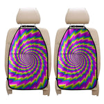 Abstract Twisted Moving Optical Illusion Car Seat Organizers