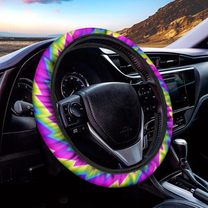 Abstract Twisted Moving Optical Illusion Car Steering Wheel Cover