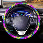 Abstract Twisted Moving Optical Illusion Car Steering Wheel Cover