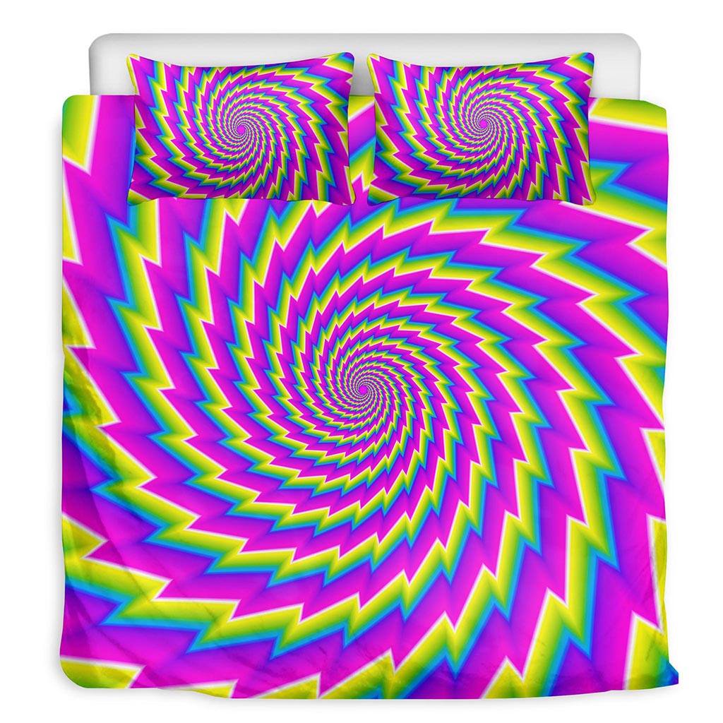 Abstract Twisted Moving Optical Illusion Duvet Cover Bedding Set