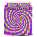Abstract Twisted Moving Optical Illusion Duvet Cover Bedding Set