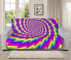 Abstract Twisted Moving Optical Illusion Futon Protector