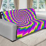 Abstract Twisted Moving Optical Illusion Futon Protector