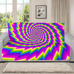 Abstract Twisted Moving Optical Illusion Futon Protector