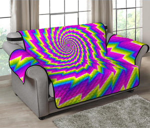 Abstract Twisted Moving Optical Illusion Loveseat Protector