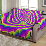 Abstract Twisted Moving Optical Illusion Loveseat Protector