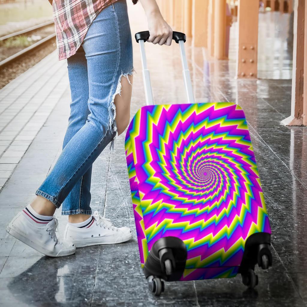 Abstract Twisted Moving Optical Illusion Luggage Cover GearFrost