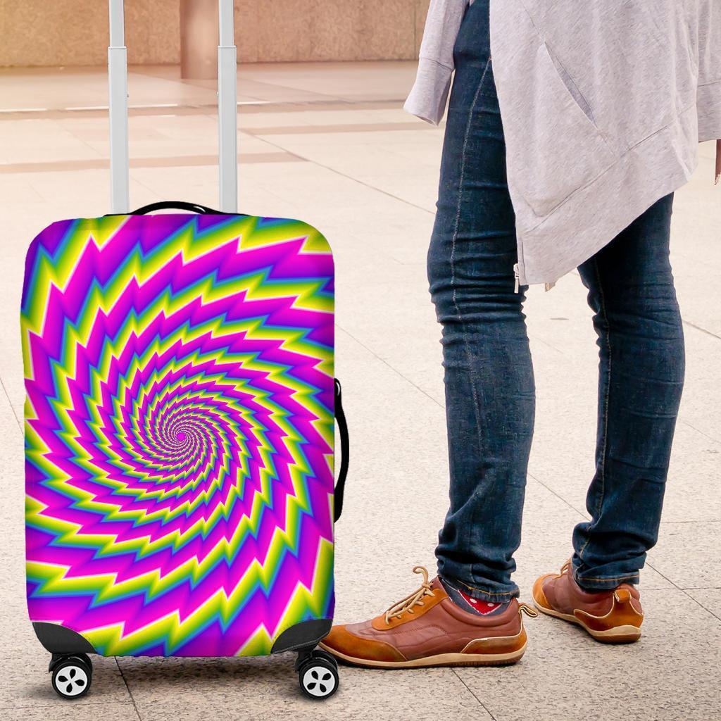 Abstract Twisted Moving Optical Illusion Luggage Cover GearFrost