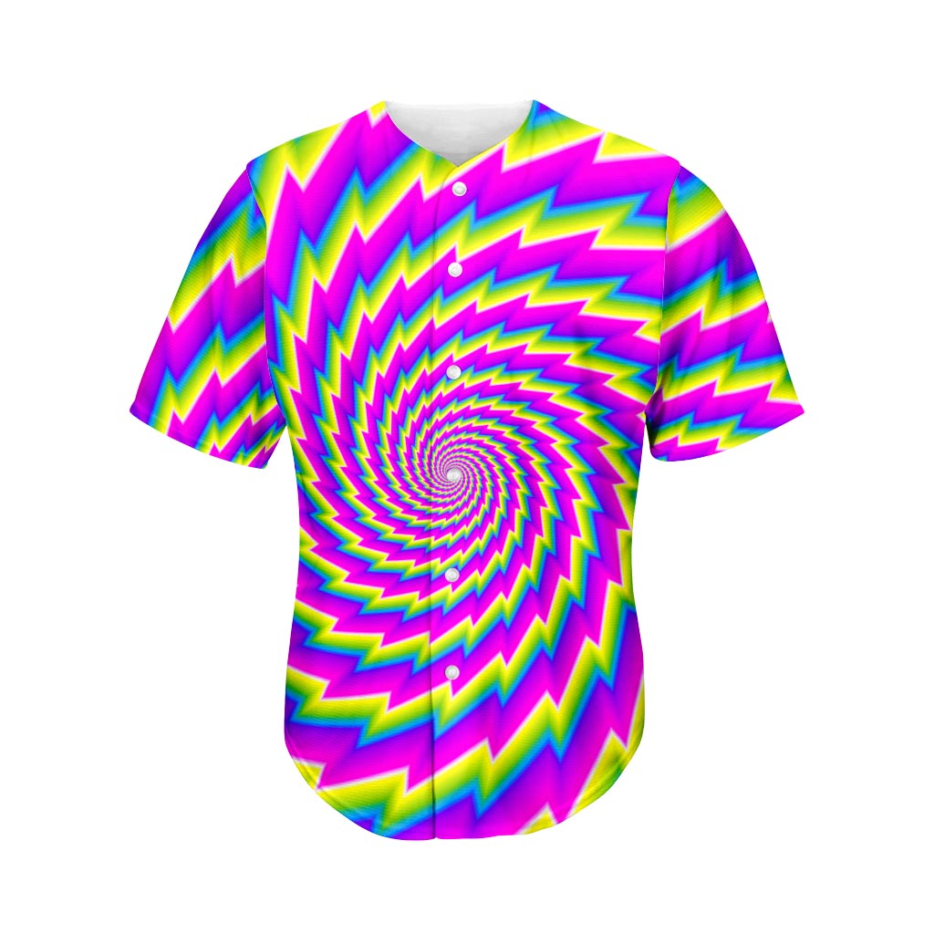 Abstract Twisted Moving Optical Illusion Men's Baseball Jersey