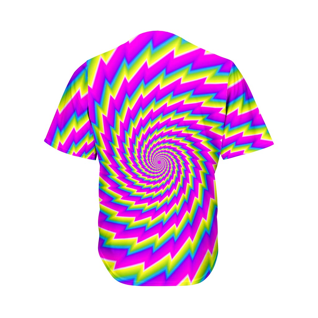 Abstract Twisted Moving Optical Illusion Men's Baseball Jersey