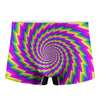 Abstract Twisted Moving Optical Illusion Men's Boxer Briefs