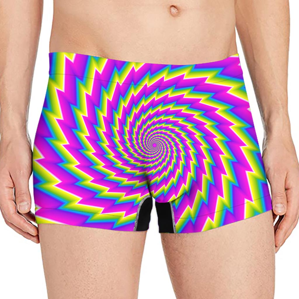 Abstract Twisted Moving Optical Illusion Men's Boxer Briefs