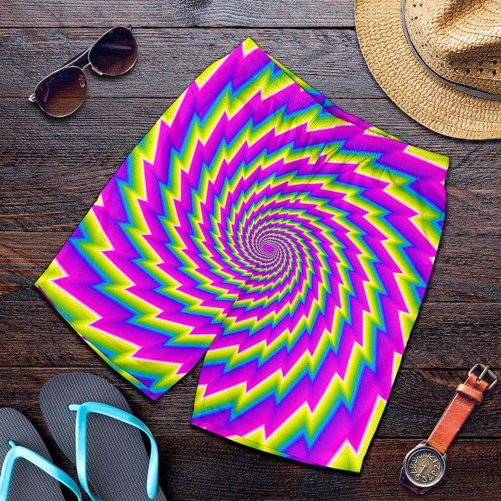 Abstract Twisted Moving Optical Illusion Men's Shorts