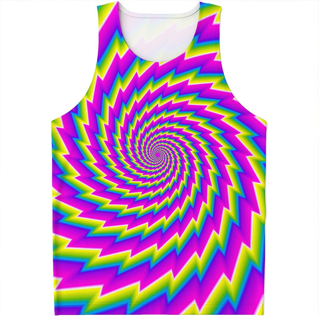 Abstract Twisted Moving Optical Illusion Men's Tank Top