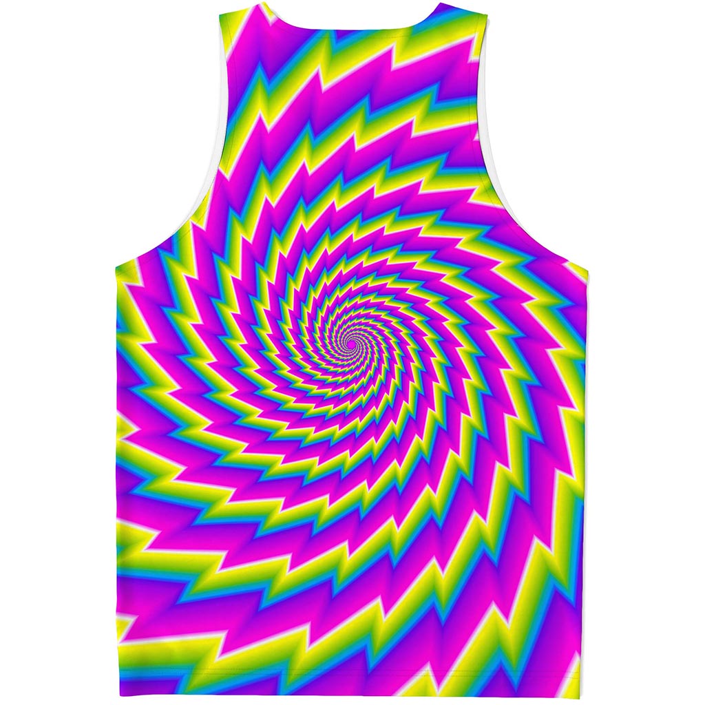 Abstract Twisted Moving Optical Illusion Men's Tank Top