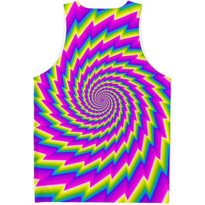 Abstract Twisted Moving Optical Illusion Men's Tank Top