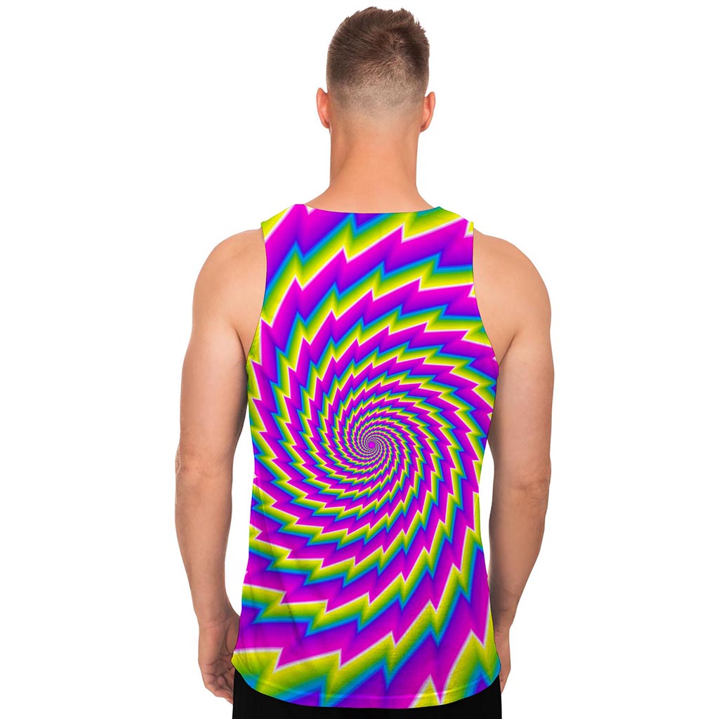 Abstract Twisted Moving Optical Illusion Men's Tank Top