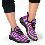 Abstract Twisted Moving Optical Illusion Mesh Knit Shoes GearFrost