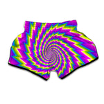 Abstract Twisted Moving Optical Illusion Muay Thai Boxing Shorts