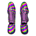 Abstract Twisted Moving Optical Illusion Muay Thai Shin Guards