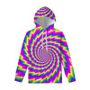 Abstract Twisted Moving Optical Illusion Pullover Hoodie