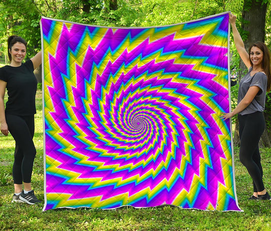 Abstract Twisted Moving Optical Illusion Quilt