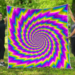 Abstract Twisted Moving Optical Illusion Quilt