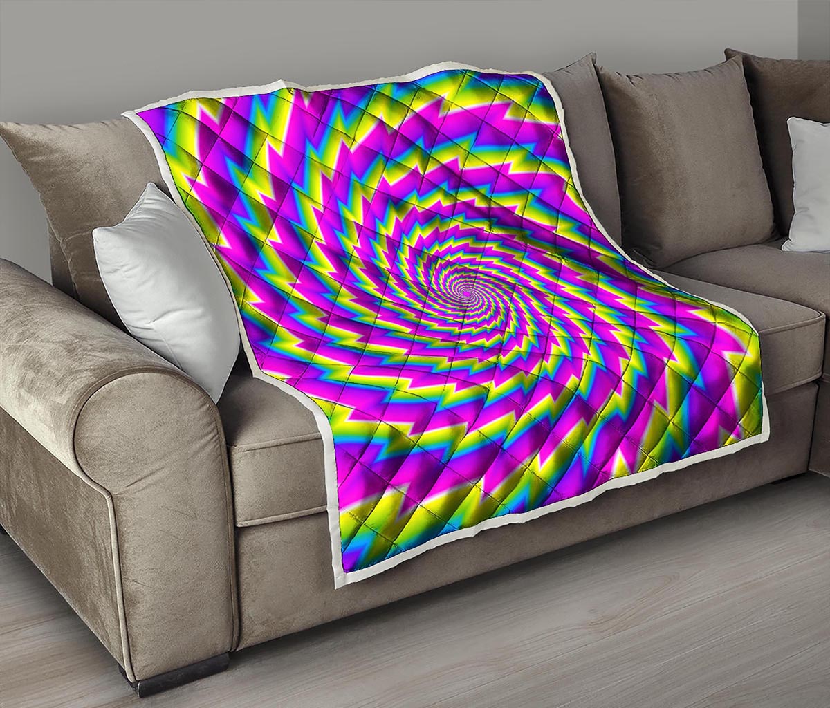 Abstract Twisted Moving Optical Illusion Quilt