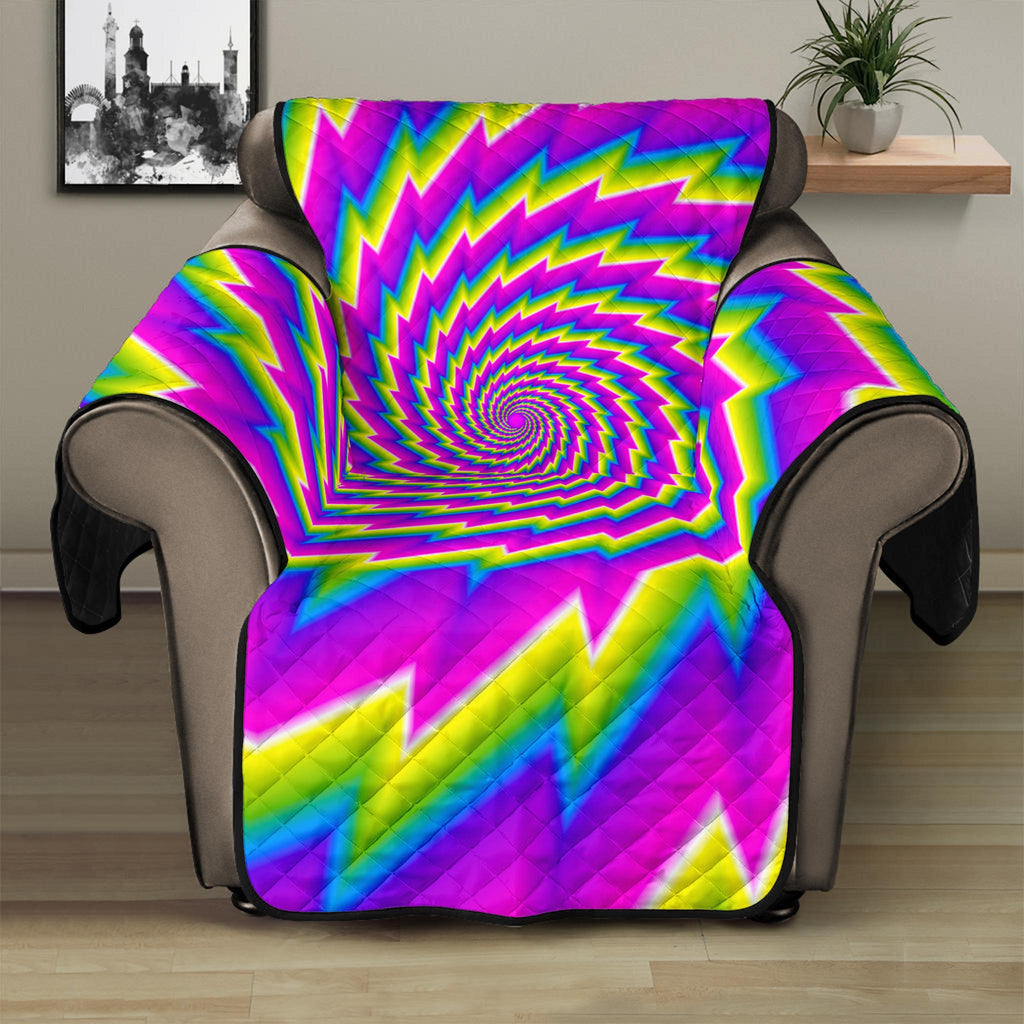 Abstract Twisted Moving Optical Illusion Recliner Protector