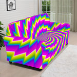 Abstract Twisted Moving Optical Illusion Sofa Cover