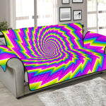 Abstract Twisted Moving Optical Illusion Sofa Protector