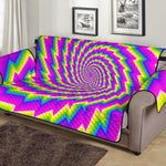 Abstract Twisted Moving Optical Illusion Sofa Protector