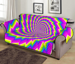 Abstract Twisted Moving Optical Illusion Sofa Protector