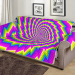 Abstract Twisted Moving Optical Illusion Sofa Protector