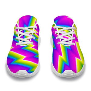 Abstract Twisted Moving Optical Illusion Sport Shoes GearFrost