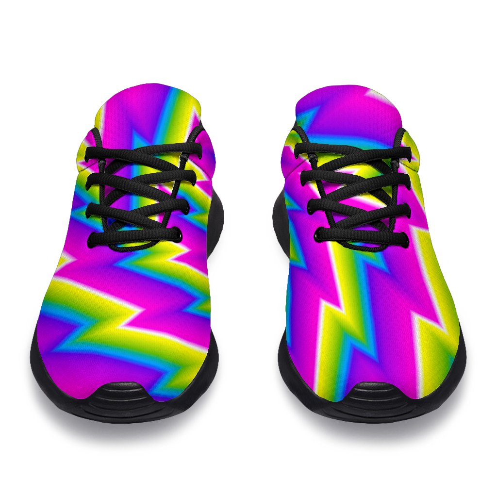 Abstract Twisted Moving Optical Illusion Sport Shoes GearFrost